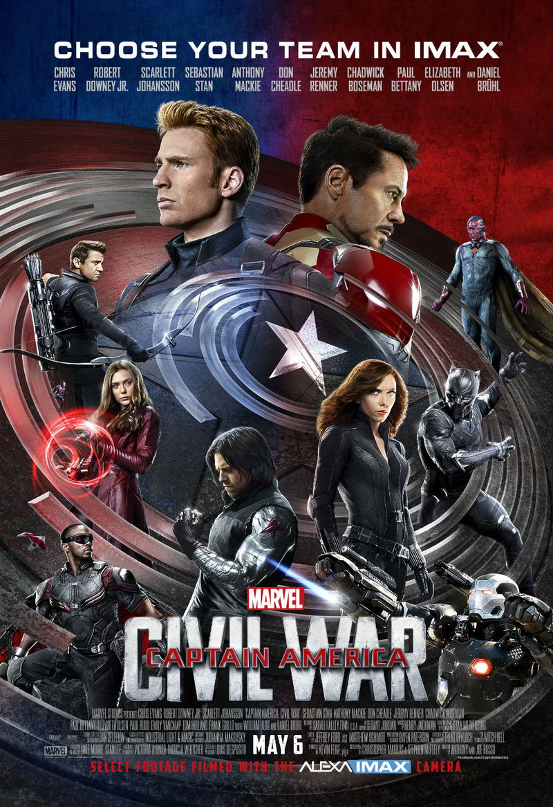 Illustration for article titled Choose a Side With This Exclusive Captain America: Civil War IMAX Poster